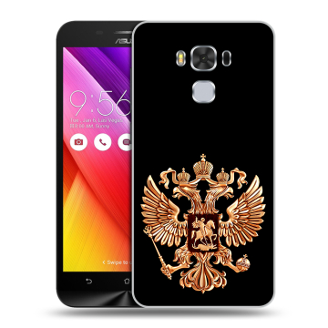 Пластиковый чехол на ASUS ZenFone 3 Max ZC553KL с принтом Герб России золотой Пластиковый чехол на ASUS ZenFone 3 Max ZC553KL с принтом Герб России золотой