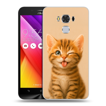 Пластиковый чехол на ASUS ZenFone 3 Max ZC553KL с принтом котенок