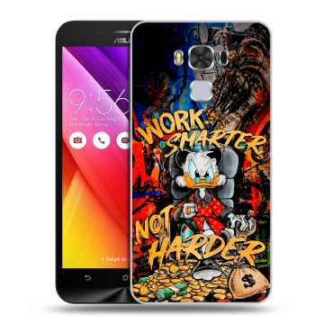 Пластиковый чехол на ASUS ZenFone 3 Max ZC553KL с принтом Дональд Дак Деньги