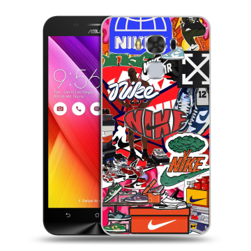 Пластиковый чехол на ASUS ZenFone 3 Max ZC553KL с принтом Найк Nike яркий