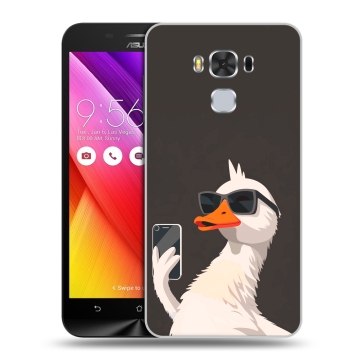 Пластиковый чехол на ASUS ZenFone 3 Max ZC553KL с принтом утка в очках