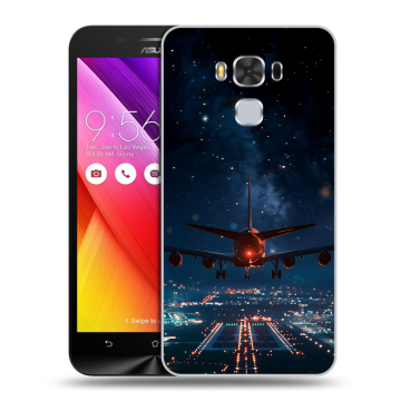 Пластиковый чехол на ASUS ZenFone 3 Max ZC553KL с принтом самолет