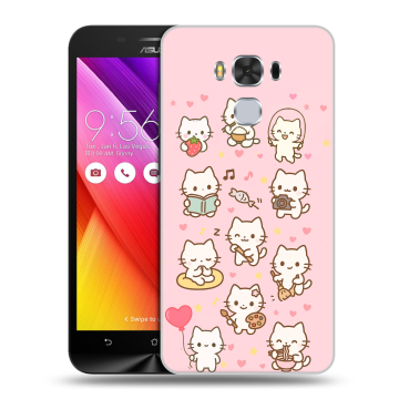Пластиковый чехол на ASUS ZenFone 3 Max ZC553KL с принтом Hello Kitty Хелоу Кити