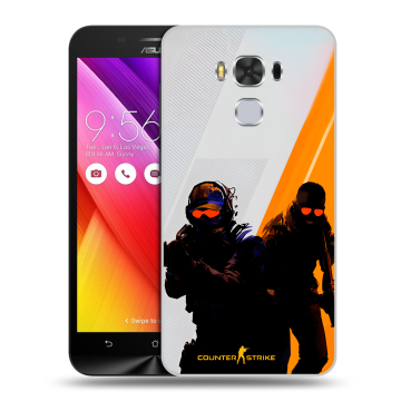 Пластиковый чехол на ASUS ZenFone 3 Max ZC553KL с принтом Контер страйк Counter strike
