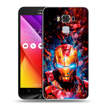 Пластиковый чехол на ASUS ZenFone 3 Max ZC553KL с принтом Железный человек Ironman