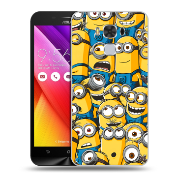 Пластиковый чехол на ASUS ZenFone 3 Max ZC553KL с принтом Миньоны