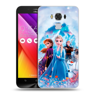 Пластиковый чехол на ASUS ZenFone 3 Max ZC553KL с принтом Холодное сердце Frozen