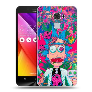 Пластиковый чехол на ASUS ZenFone 3 Max ZC553KL с принтом Рик и Морти Rick Morty