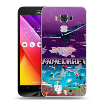Пластиковый чехол на ASUS ZenFone 3 Max ZC553KL с принтом Майнкрафт Minecraft