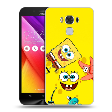 Пластиковый чехол на ASUS ZenFone 3 Max ZC553KL с принтом Спанч боб Спанчбоб