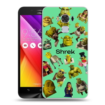 Пластиковый чехол на ASUS ZenFone 3 Max ZC553KL с принтом Шрек Shrek