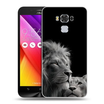 Пластиковый чехол на ASUS ZenFone 3 Max ZC553KL с принтом Лев кошки