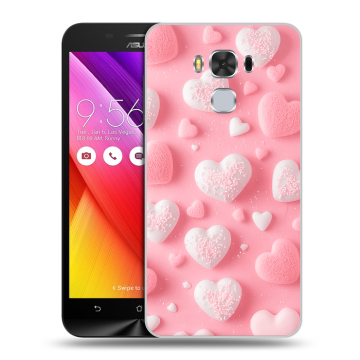 Пластиковый чехол на ASUS ZenFone 3 Max ZC553KL с принтом Сердечки