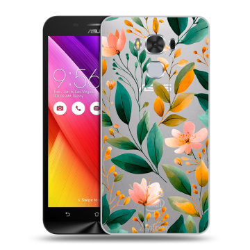 Пластиковый чехол на ASUS ZenFone 3 Max ZC553KL с принтом Цветы паттерн