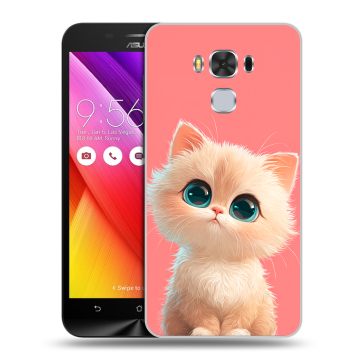 Пластиковый чехол на ASUS ZenFone 3 Max ZC553KL с принтом Розовый котенок