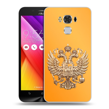 Пластиковый чехол на ASUS ZenFone 3 Max ZC553KL с принтом Герб Флаг России