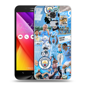Пластиковый чехол на ASUS ZenFone 3 Max ZC553KL с принтом Man City Манчестер Сити