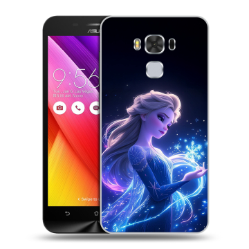 Пластиковый чехол на ASUS ZenFone 3 Max ZC553KL с принтом Холодное сердце Frozen