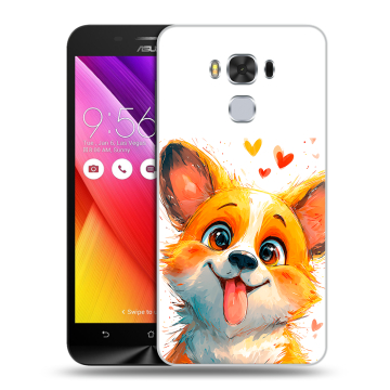 Пластиковый чехол на ASUS ZenFone 3 Max ZC553KL с принтом корги