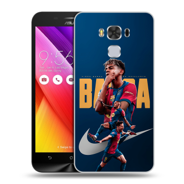 Пластиковый чехол на ASUS ZenFone 3 Max ZC553KL с принтом Барселона Barca Yamal 