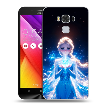 Пластиковый чехол на ASUS ZenFone 3 Max ZC553KL с принтом Холодное сердце Frozen