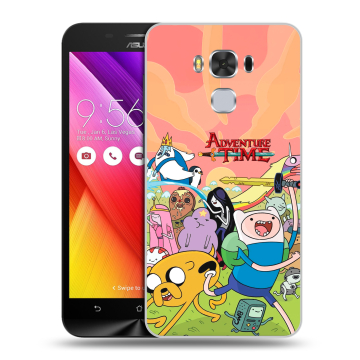 Пластиковый чехол на ASUS ZenFone 3 Max ZC553KL с принтом Adventure time Время приключений