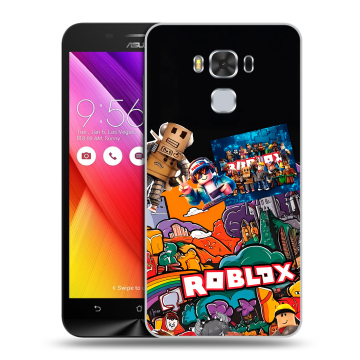 Пластиковый чехол на ASUS ZenFone 3 Max ZC553KL с принтом Roblox Роблокс