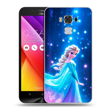 Пластиковый чехол на ASUS ZenFone 3 Max ZC553KL с принтом Холодное сердце Frozen