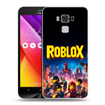 Пластиковый чехол на ASUS ZenFone 3 Max ZC553KL с принтом Roblox Роблокс