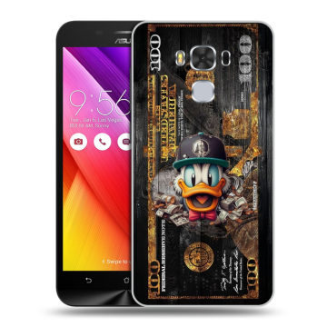 Пластиковый чехол на ASUS ZenFone 3 Max ZC553KL с принтом Дональд Дак Доллар