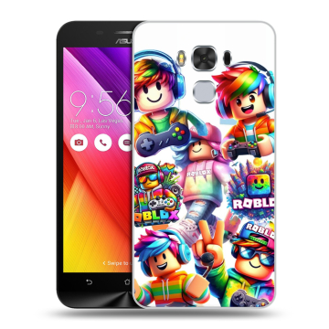 Пластиковый чехол на ASUS ZenFone 3 Max ZC553KL с принтом Roblox Роблокс