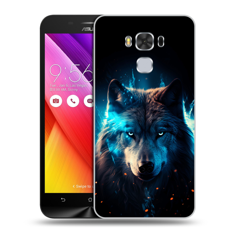 Пластиковый чехол на ASUS ZenFone 3 Max ZC553KL с принтом Волк ночной Пластиковый чехол на ASUS ZenFone 3 Max ZC553KL с принтом Волк ночной
