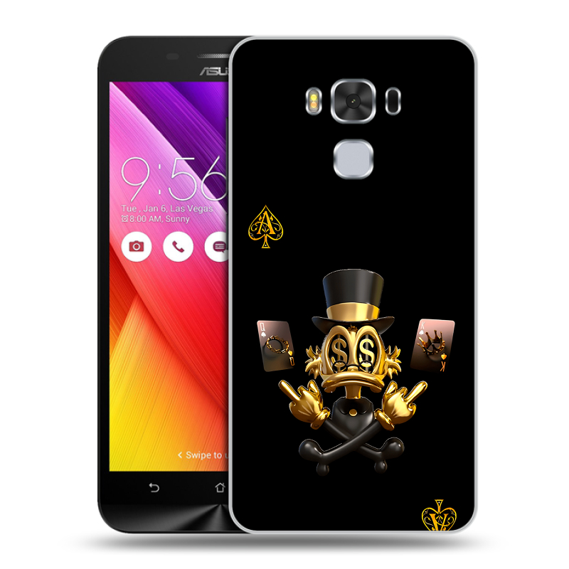 Пластиковый чехол на ASUS ZenFone 3 Max ZC553KL с принтом Золотой скрудж макдак Пластиковый чехол на ASUS ZenFone 3 Max ZC553KL с принтом Золотой скрудж макдак