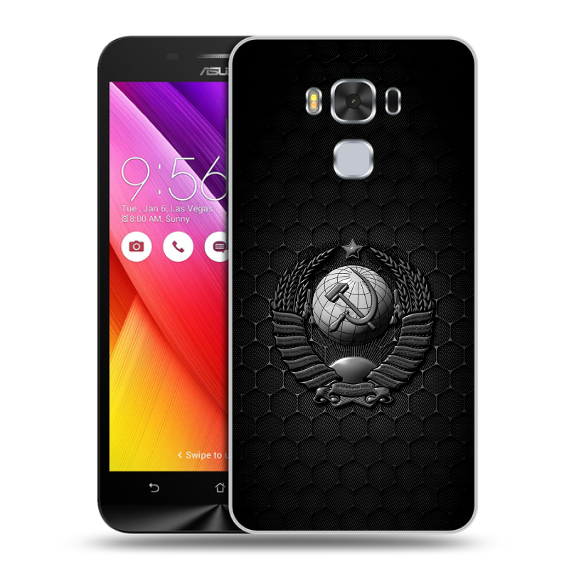 Пластиковый чехол на ASUS ZenFone 3 Max ZC553KL с принтом Герб Флаг СССР Пластиковый чехол на ASUS ZenFone 3 Max ZC553KL с принтом Герб Флаг СССР