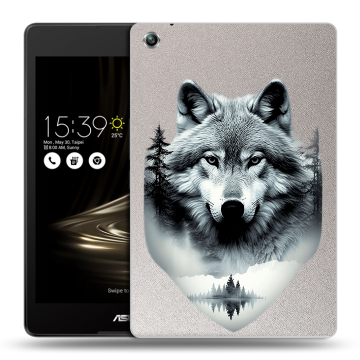 Силиконовый чехол на ASUS ZenPad 3 8.0 Z581KL с принтом Волк в лесу