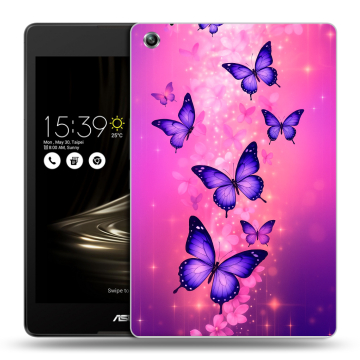 Силиконовый чехол на ASUS ZenPad 3 8.0 Z581KL с принтом Бабочки Силиконовый чехол на ASUS ZenPad 3 8.0 Z581KL с принтом Бабочки