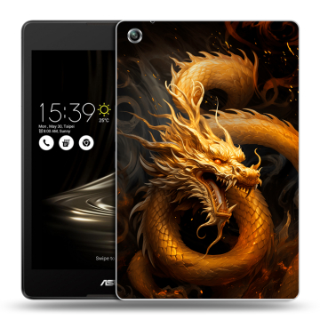 Силиконовый чехол на ASUS ZenPad 3 8.0 Z581KL с принтом Золотой дракон