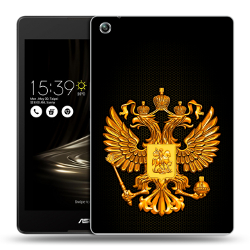 Силиконовый чехол на ASUS ZenPad 3 8.0 Z581KL с принтом Герб России желтый Силиконовый чехол на ASUS ZenPad 3 8.0 Z581KL с принтом Герб России желтый