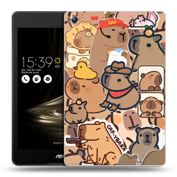 Силиконовый чехол на ASUS ZenPad 3 8.0 Z581KL с принтом капибара