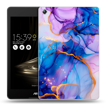 Силиконовый чехол на ASUS ZenPad 3 8.0 Z581KL с принтом синий мрамор Силиконовый чехол на ASUS ZenPad 3 8.0 Z581KL с принтом синий мрамор