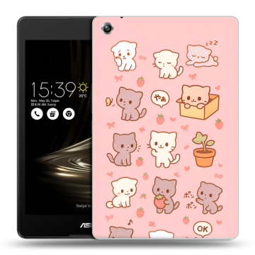 Силиконовый чехол на ASUS ZenPad 3 8.0 Z581KL с принтом Hello Kitty Хелоу Кити