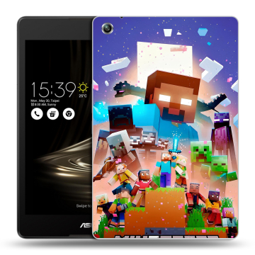Силиконовый чехол на ASUS ZenPad 3 8.0 Z581KL с принтом Майнкрафт Minecraft