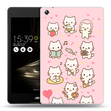 Силиконовый чехол на ASUS ZenPad 3 8.0 Z581KL с принтом Hello Kitty Хелоу Кити