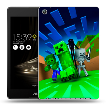 Силиконовый чехол на ASUS ZenPad 3 8.0 Z581KL с принтом Майнкрафт