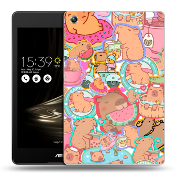 Силиконовый чехол на ASUS ZenPad 3 8.0 Z581KL с принтом капибары
