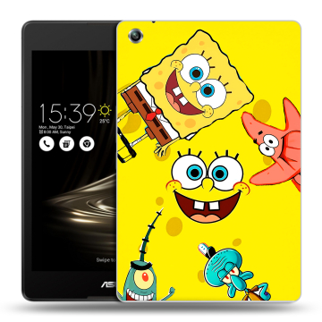 Силиконовый чехол на ASUS ZenPad 3 8.0 Z581KL с принтом Спанч боб Спанчбоб