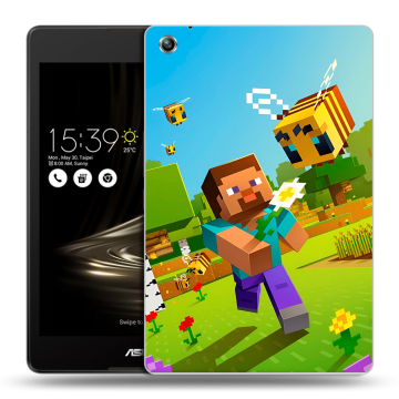 Силиконовый чехол на ASUS ZenPad 3 8.0 Z581KL с принтом Майнкрафт Minecraft