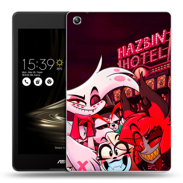 Силиконовый чехол на ASUS ZenPad 3 8.0 Z581KL с принтом Hazbin Hotel Отель Хазбин