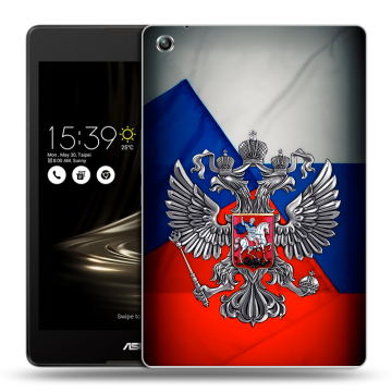 Силиконовый чехол на ASUS ZenPad 3 8.0 Z581KL с принтом Флаг России Силиконовый чехол на ASUS ZenPad 3 8.0 Z581KL с принтом Флаг России