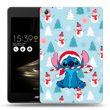 Силиконовый чехол на ASUS ZenPad 3 8.0 Z581KL с принтом Стич Новый год Силиконовый чехол на ASUS ZenPad 3 8.0 Z581KL с принтом Стич Новый год